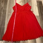 ASOS  Design women’s black Elegant Red Pleated cami Dress size 16 Photo 12
