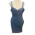 Rue 21  Sleeveless Overall Denim Dress Size Large Photo 1