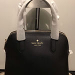 Kate Spade  Medium Dome satchel Bag K8701 Saffiano PVC Black Schuyler Photo 0