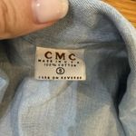 CMC Vintage Chambray 100% Cotton Blue vest sleeveless top‎ Small Size 4 Photo 1