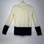 Calvin Klein  Women Medium Sweater Cream Black Colorblock Cowl Neck Pullover Top Photo 7