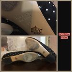Charlotte Olympia BLACK WITH WHITE BEAD DOTS FABRIC AND LEATHER FLATS (35) Photo 10