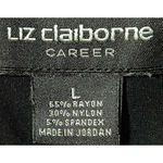 Liz Claiborne  Career‎ Women's Black Tank Top Gold Chain Design Size L Photo 2