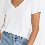 joe's jeans  The Raine deep V tee shirt white xl nwot $78 Photo 2