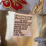 Talbots Vintage  Women's Blue Floral Print Cropped Stretch Pants Size 18 Trousers Photo 5