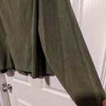 Requirements  Woman Olive Faux Suede Button Front Jacket Blazer 1X Whipstich Photo 5