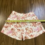 Paige  High Rise Floral Fruit Mecca Orange Tabby Shorts Pleated viscose Sz 6 NWT Photo 7