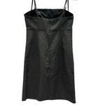 Gap Black Metallic Silver Strapless Spaghetti Strap Dress Womens 4 Photo 8