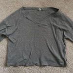 Hollister Easy Cozy Ribbed Long-Sleeve Top Grey Small Photo 0