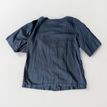 Dries Van Noten Chic Black Cotton Volume Ruffle Sleeve Blouse Top SZ 42 8/10 Photo 2