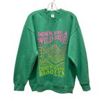 PINK - Victoria's Secret Victoria’s Secret Pink Coney Island Fleece Crewneck Sweatshirt Green Size Medium Photo 2