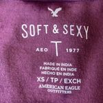 American Eagle  Soft & Sexy stretch wrap bell sleeve top XS Photo 7