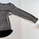 Torrid ‎ Black White Marled Floral Embroidered Chiffon Trim Sweater 1X Photo 8