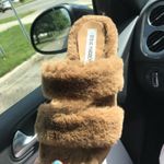 Steve Madden Fuzzy Wedge Sandals Photo 0