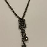 J.Crew Set Of Signed  Brass Tone / Rhinestone Costume Necklace And Brooch Pin Photo 4