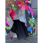 Mainstream Tropical Floral Print One Piece Skirted Swim Suit Swim Dress Size 16 Photo 2