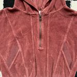 Anthropologie x Daily Practice Brown Velour Corduroy Hoodie XS Photo 2