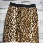 Etcetera Leopard Faux Fur Pencil Skirt Size 6 Luxe Statement Animal Print Photo 0