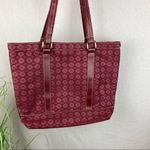 American Flyer Red Burgundy Canvas Print Tote Travel Bag Photo 3