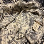 Free People Beach Day Halter Mini Dress Black Blue White LARGE Photo 3