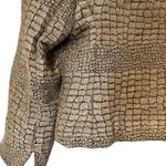 Painted Pony VTG Blazer Jacket Crocodile Tapestry Jacquard USA SZ XL Western Tan Photo 5