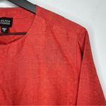 Eileen Fisher  Rust Colored Silk Linen Jacket Size M Photo 3