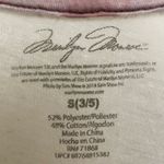 Marilyn Monroe  Sheer Tee Shirt V Neck Glitter Graphic Photo 3