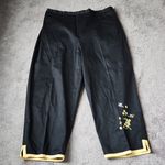 Sag Harbor  Black/Yellow Two Piece Outfit Set SIZE 20W Photo 4