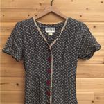 Rampage Vintage  Sz Small Ditsy Floral Wide Leg Jumpsuit Cottagecore Lace Up Back Photo 1