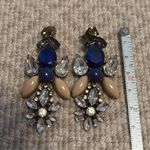 J.Crew  Blue Crystal Statement Earrings Photo 3