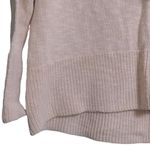 Rachel Zoe  Womens Pullover Sweater Beige Long Sleeve Cotton Linen Hooded S New Photo 2
