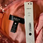 AQUA  Sequined One Shoulder Mini Sheath Sparkly Pink Cocktail Party Dress Size 12 Photo 9