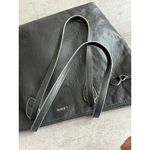 LODIS Black Pebble Leather Women’s Tote Shoulder Bag Carryall Photo 3