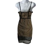 Revamped  Lace Illusion Bodycon Dress M Black Sweetheart Adjustable Straps Zip Photo 3