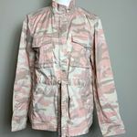 Gap ‎ Belted Pink Camo Utility Jacket Cotton Size Small Photo 0