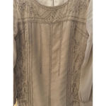 Gianni Bini Women's Beige Shift Dress Size 2 Photo 3