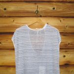 Theory NWT  Low Back Striped Pullover Knit Top Photo 3