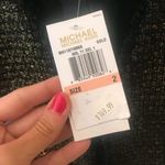Michael Kors NWT Wool Tweed Black and Gold Blazer Photo 1