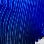 Betsy and Adam  Whimsigoth Pleated Gown 6 Regency Flowy Coquette Balletcore Blue Photo 4