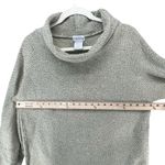 Soft Surroundings  Sweater M Khaki Tan Black Cowl Neck Cotton Blend Pullover Photo 6
