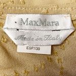 Max Mara  Tan Sheer Swirl Design‎ Short Sleeve Shirt Photo 8