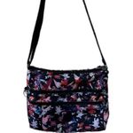 Kipling 3 Zipper Crossbody Adjustable Strap Black Bird Bag No Ape Photo 0