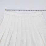 frame denim NEW Frame Pleated White Denim Tennis Skirt Preppy Cotton Mini Women's Size 27 Photo 10