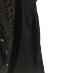 EXPRESS  Womens Short Puff Sleeve Collared Button-Down Shirt‎ Black Size Medium Photo 2