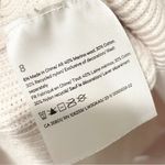 Lululemon  Size 8 Cream Merino Wool-Blend Ribbed Crewneck Sweater Photo 3