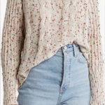 Anthropologie  Moon & Madison Confetti Cowl Cable Knit Sweater Womens L Chunky Photo 0