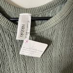 NIKIBIKI Boho Knit Tetured Highneck Crop Top Sage One Sz New with Tags Photo 5