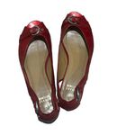 Stuart Weitzman  Women's Chitchat Peep Toe Flats Red Size 6M Casual Shoes Photo 3