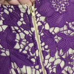 ECI  New York Purple Lace Sheath Midi Floral Dress Size 8 Photo 3