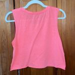 American Eagle EUC Bright Coral Cropped Sleeveless Top, Size Small Photo 1